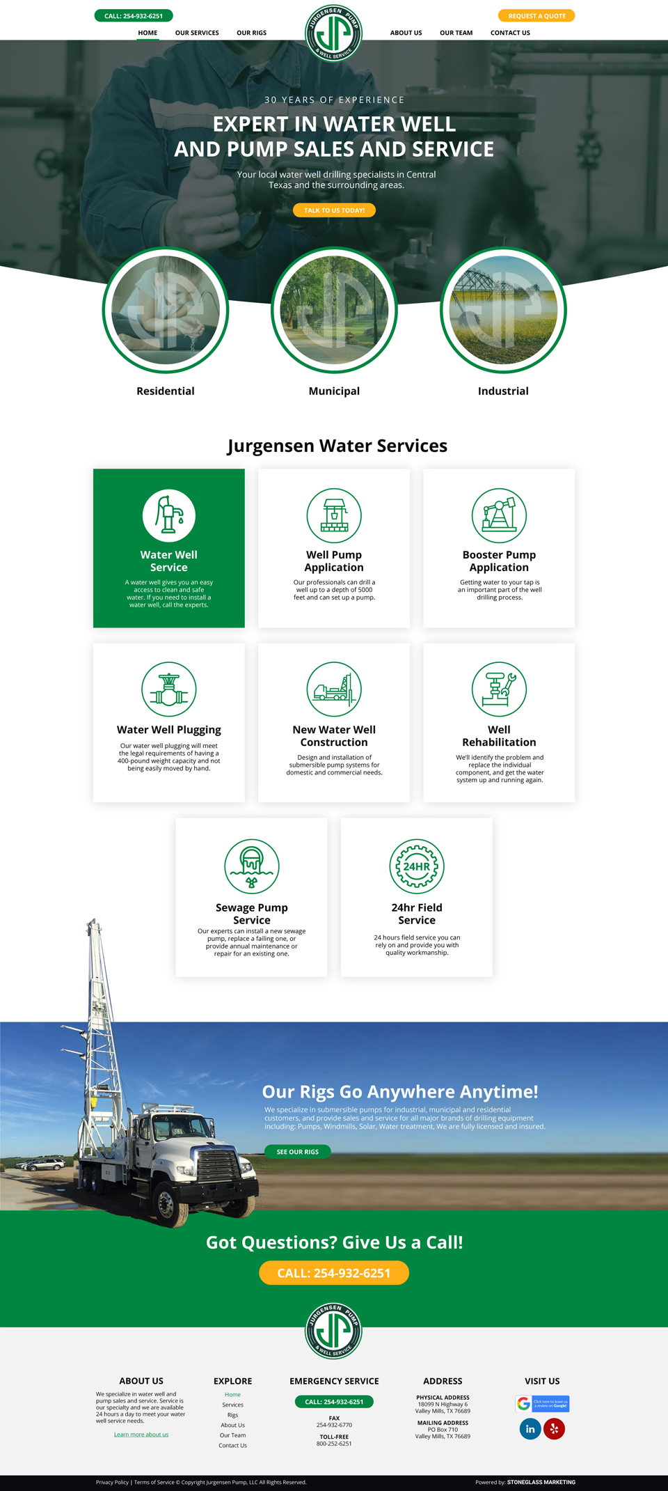 Website design for Construction
