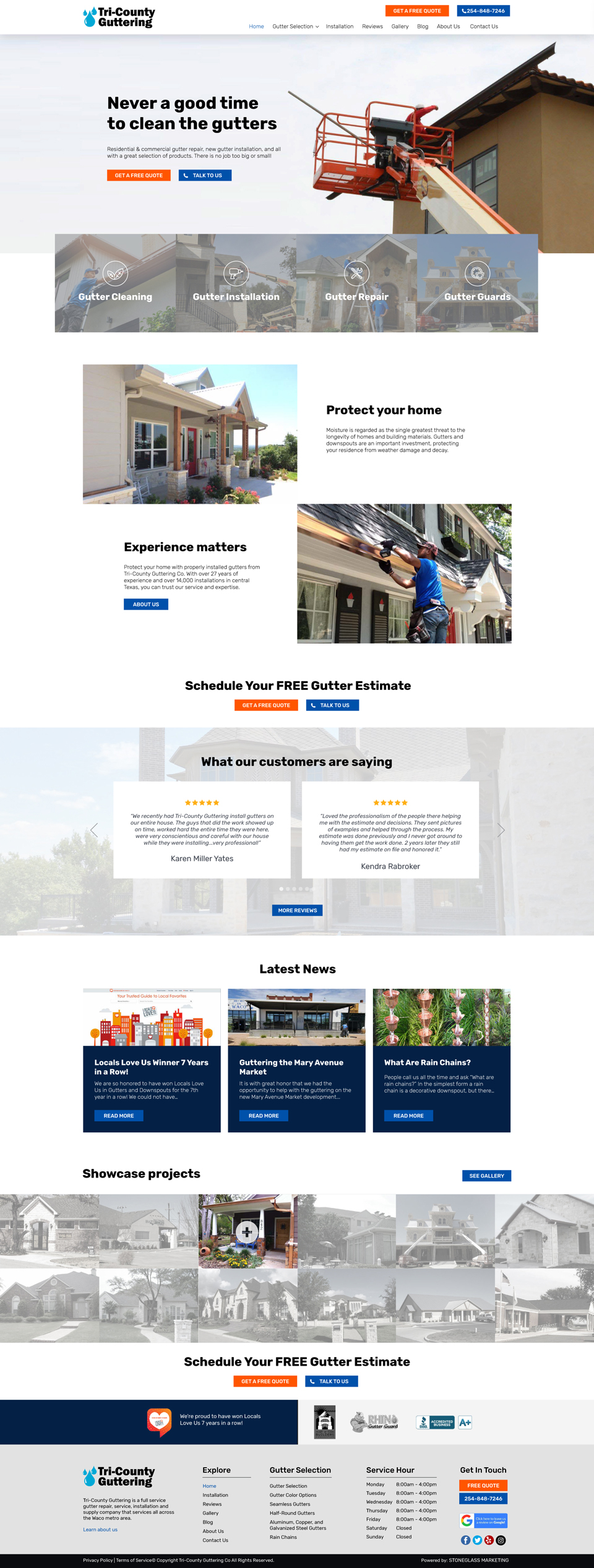 Website design for Construction Business